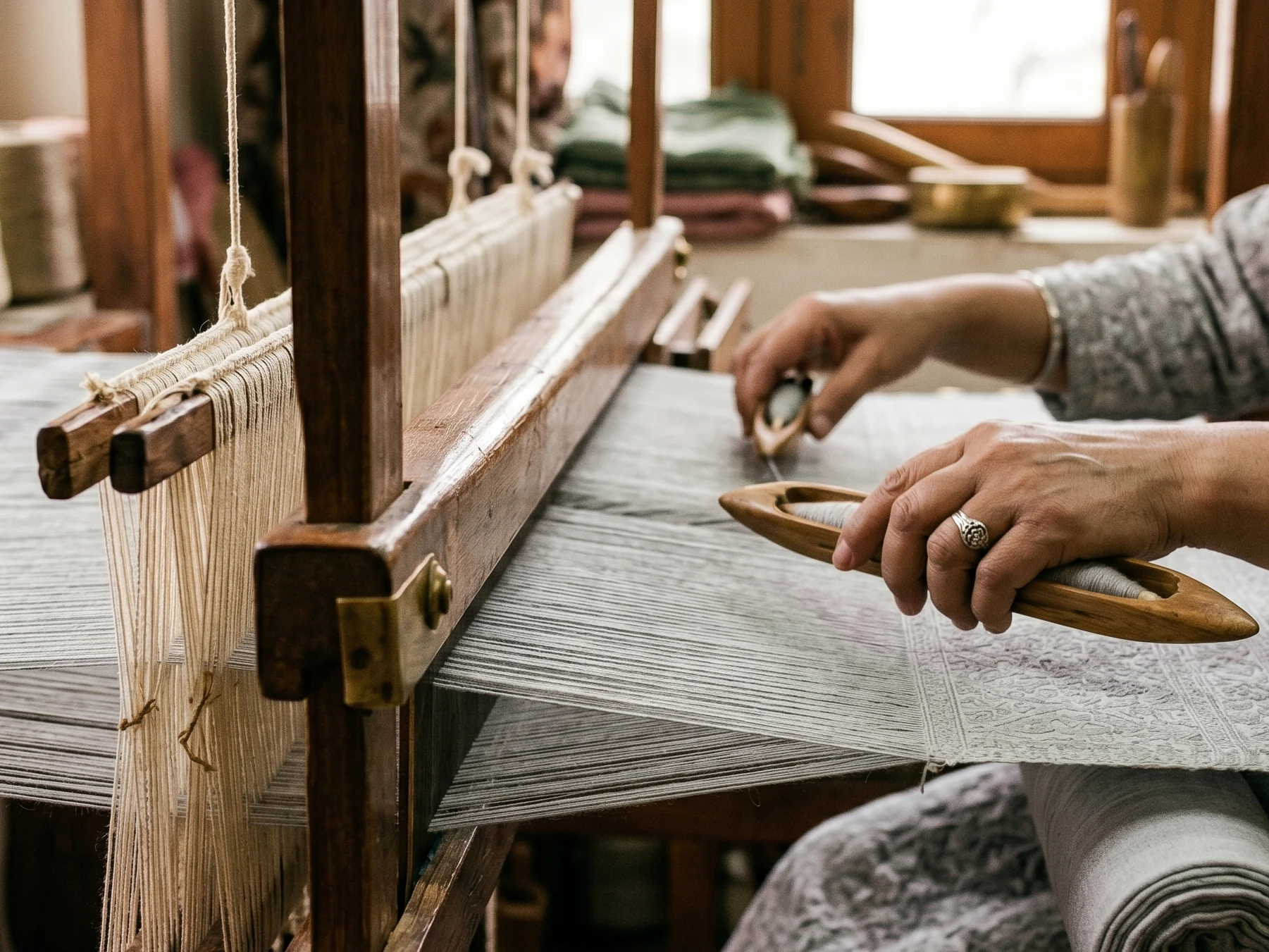Kashmiri handloom weaving